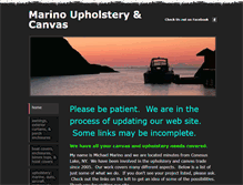 Tablet Screenshot of marinoupholstery.com